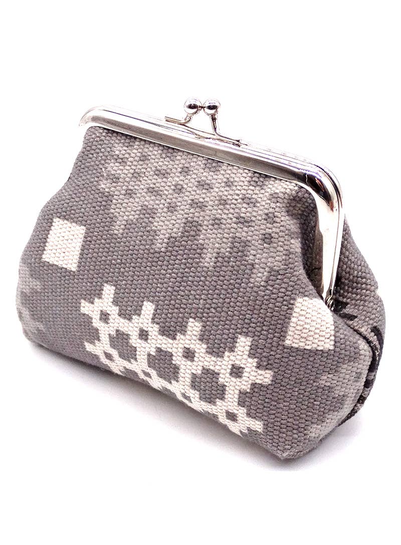 Welsh Tapestry blanket print Vintage style clasp purse