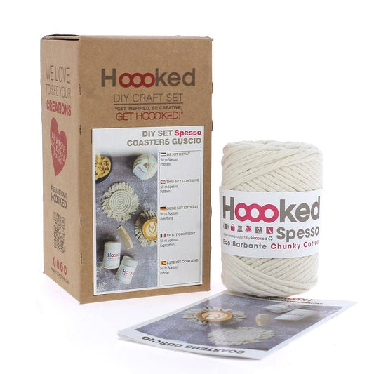 Hoooked - DIY Macramé Kit Guscio Coasters
