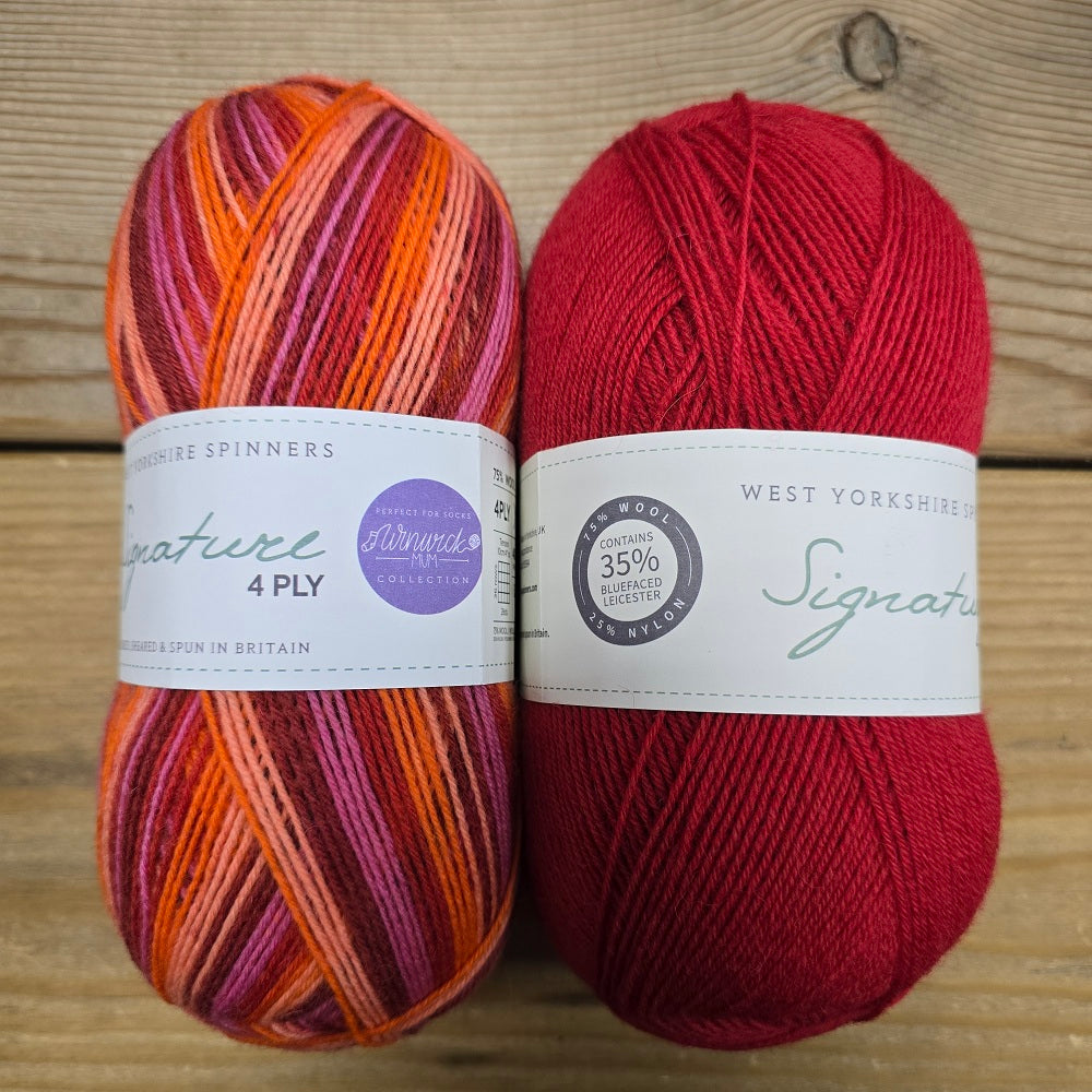 Simple Stay-Put Socks Kit - Rouge Sunset image