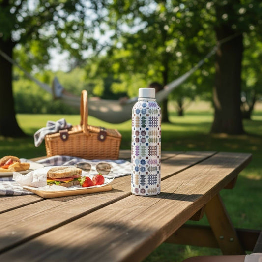 Multi coloured Tapestry design Insulated water bottles
