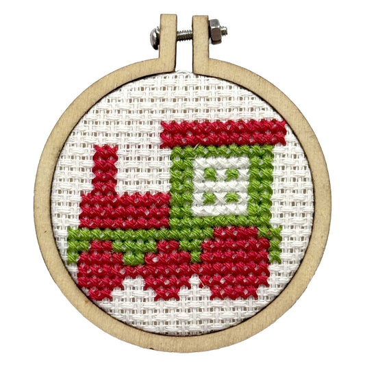 Train Mini Matchbox Christmas Cross Stitch Kit