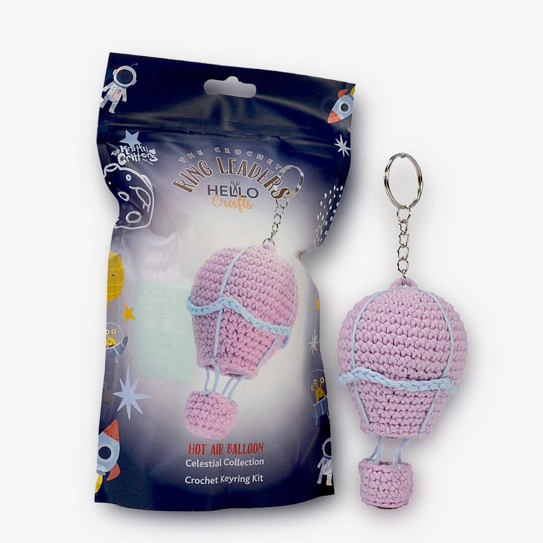 Ringleaders Keyring Crochet Kit - Hot Air Balloon