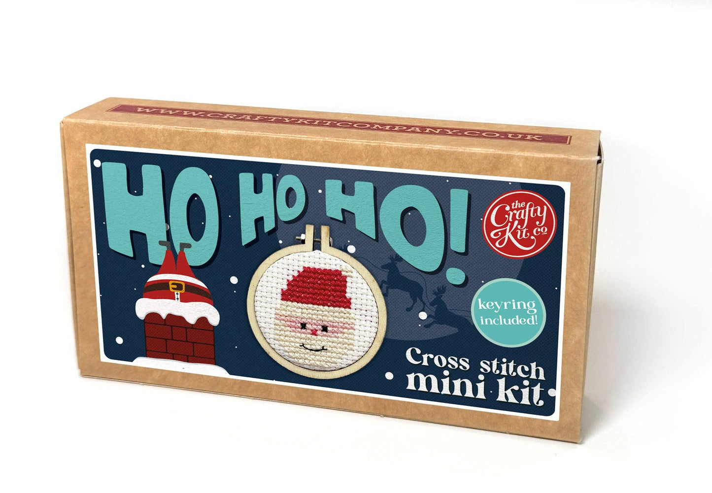 Santa Mini Matchbox Christmas Cross Stitch Kit