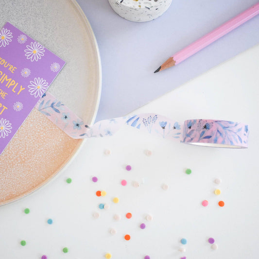 Blue Leaves Washi Tape