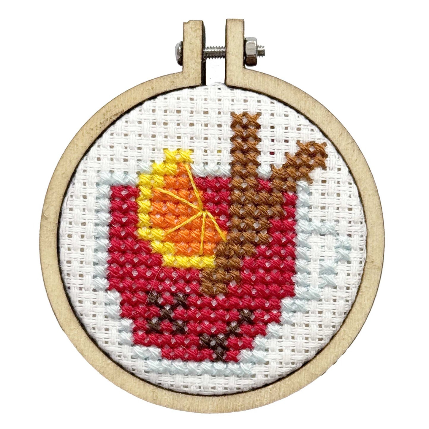 Mulled Wine Mini Matchbox Christmas Cross Stitch Kit