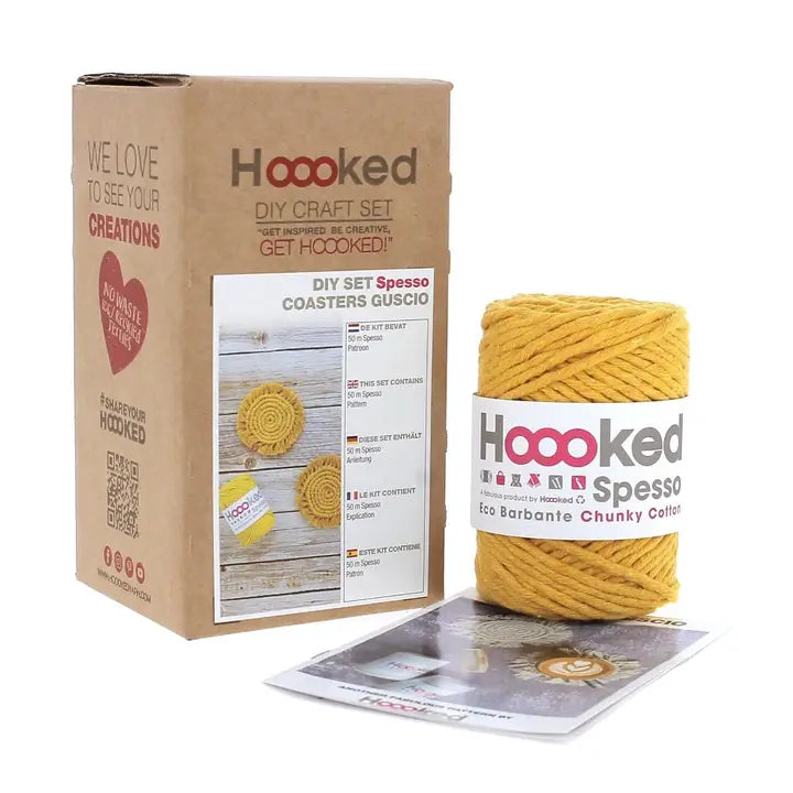Hoooked - DIY Macramé Kit Guscio Coasters