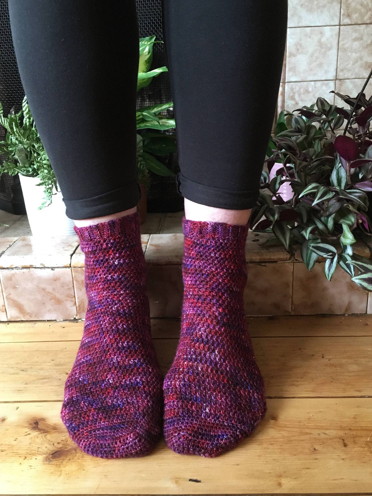 Crochet Pattern - Trillium Socks - PRINT