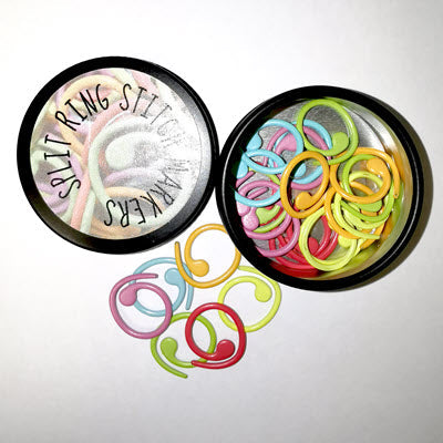 Tinned Stitch Markers - Split Ring Markers image