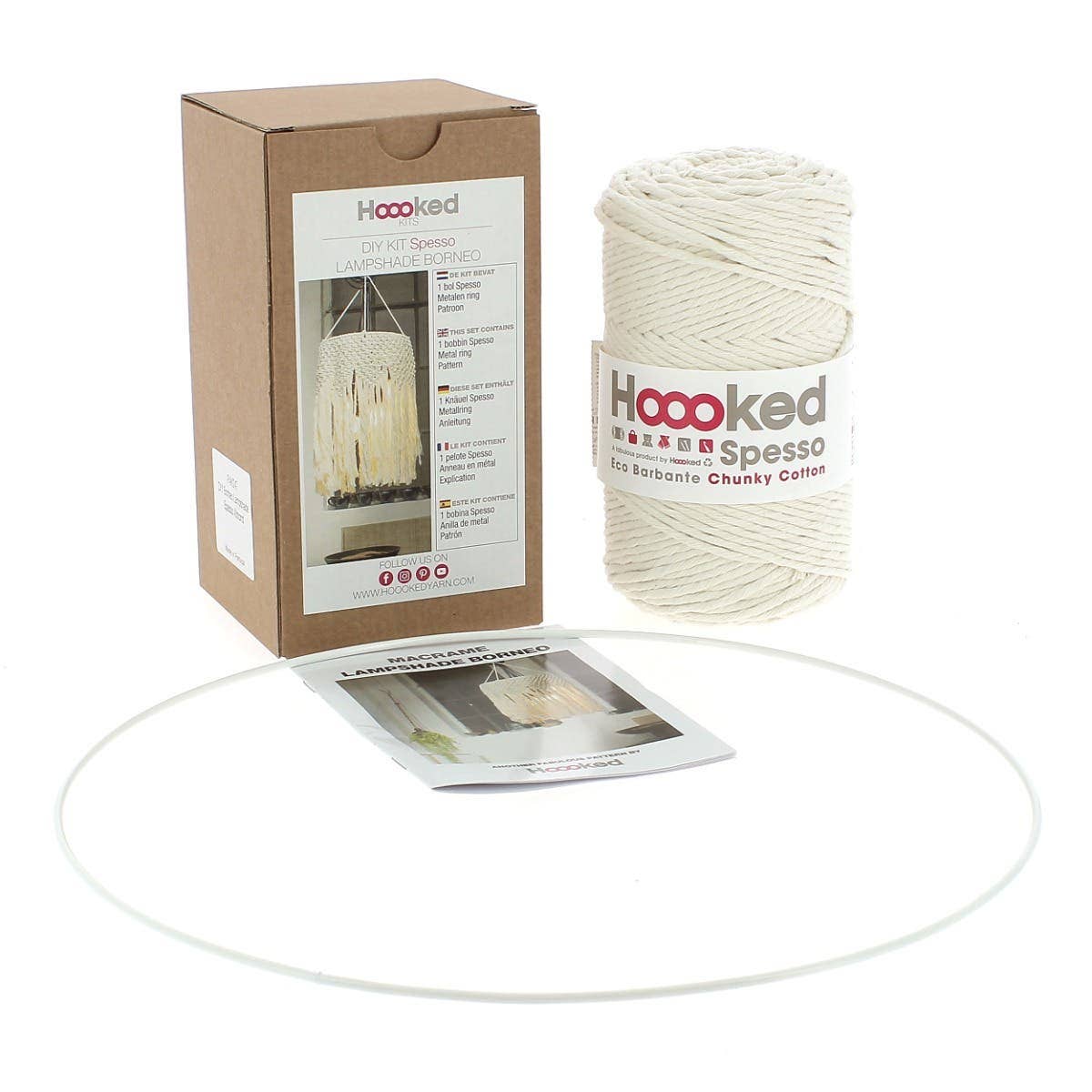 Hoooked - DIY Macramé Kit Borneo Lampshade