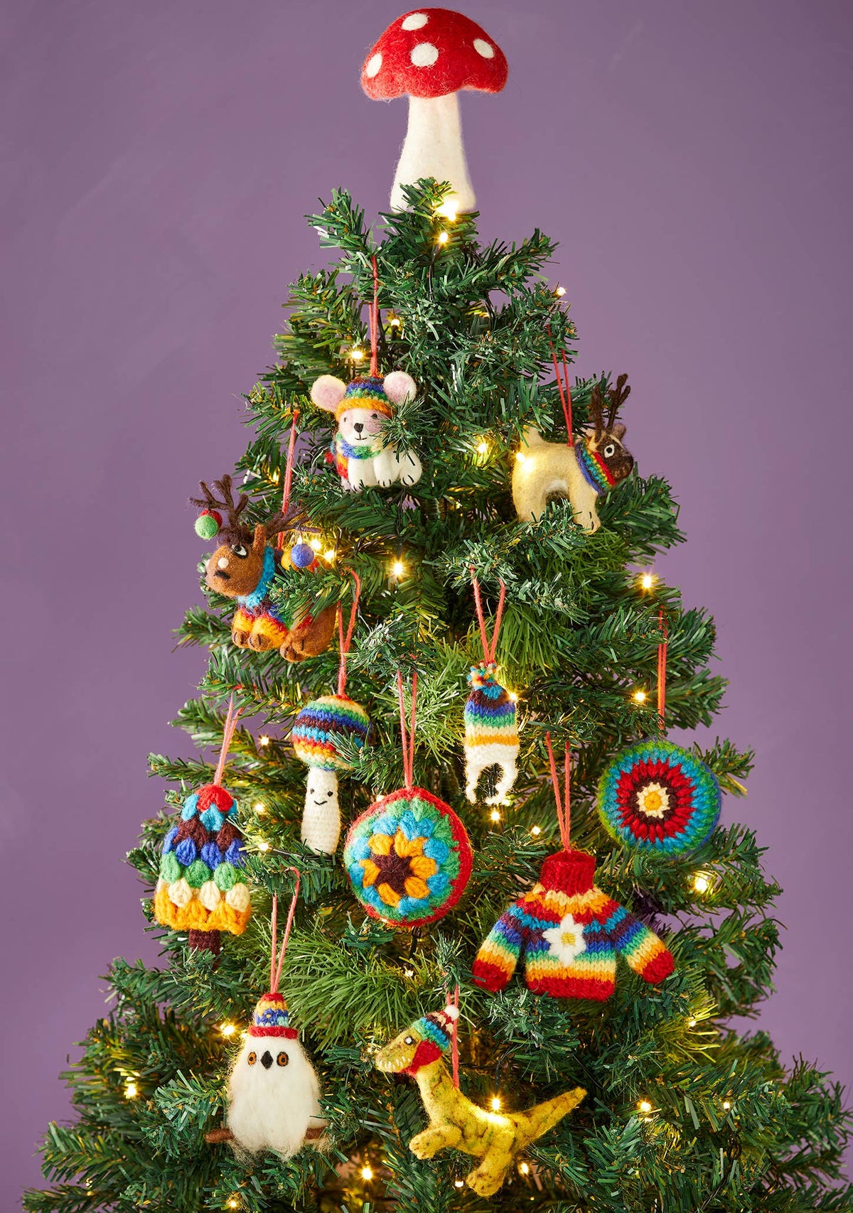 Rainbow Knitted Wool Jumper Decoration
