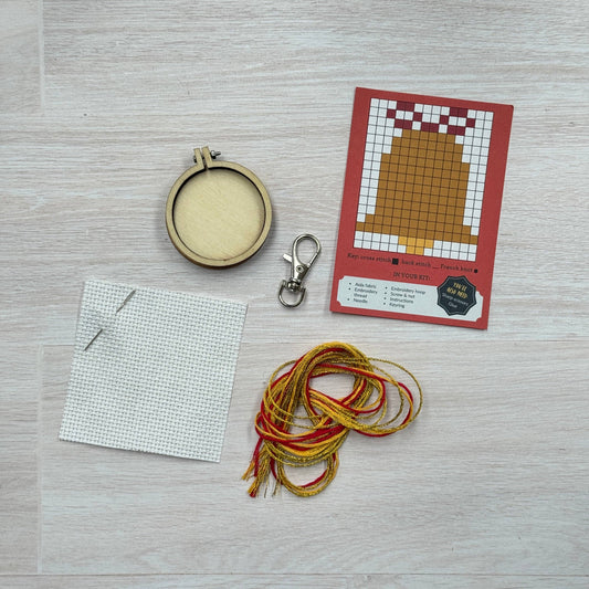 Bell Mini Matchbox Christmas Cross Stitch Kit (with keyring)
