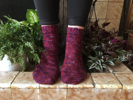 Crochet Pattern - Trillium Socks - PRINT
