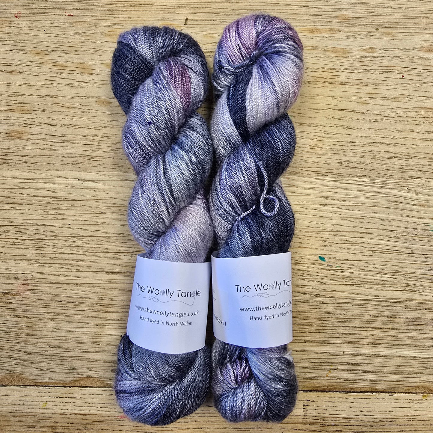 Bruised Sky Merino Silk 4ply