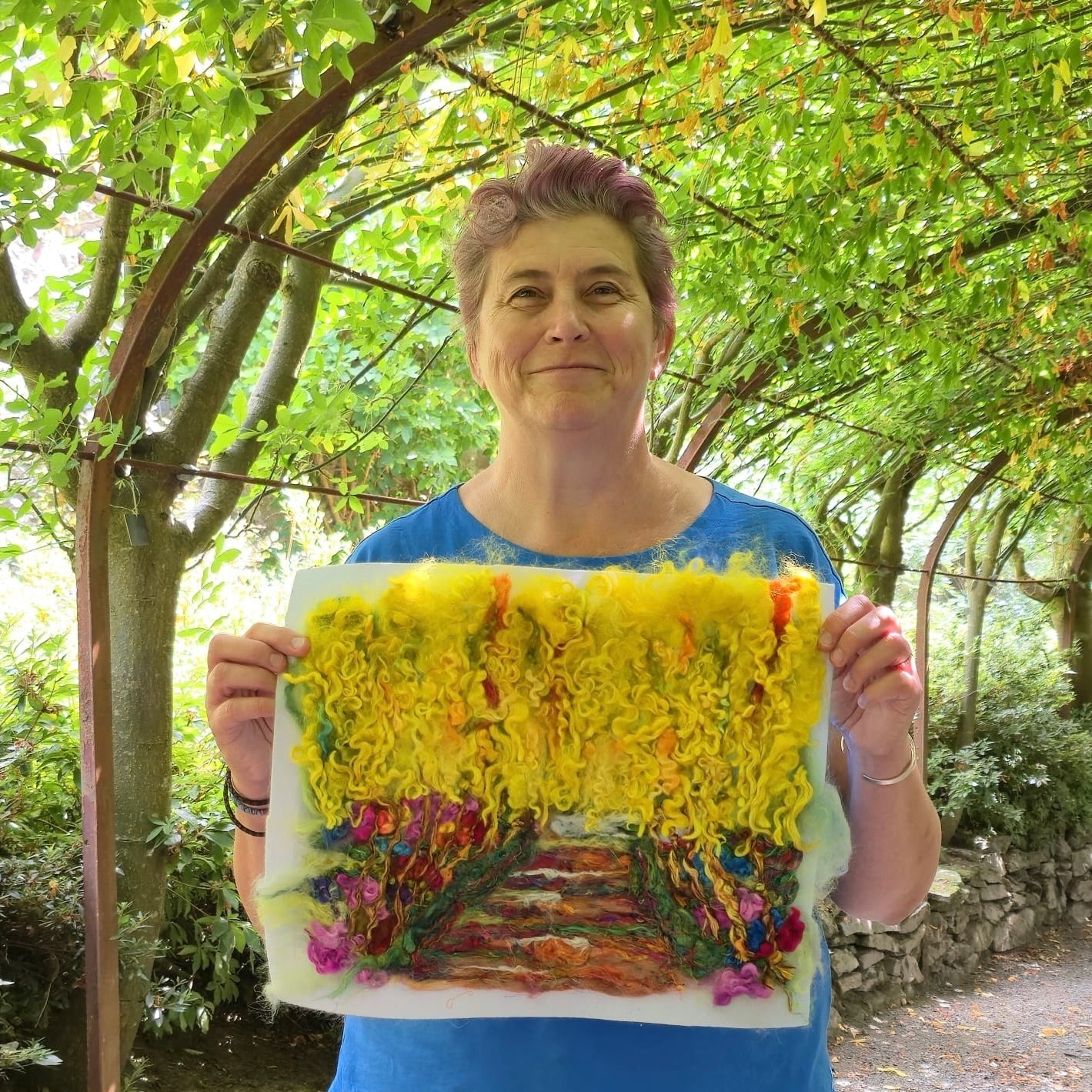 Needlefelting 'The Laburnum Arch at Bodnant' Masterclass with Jackie Smith