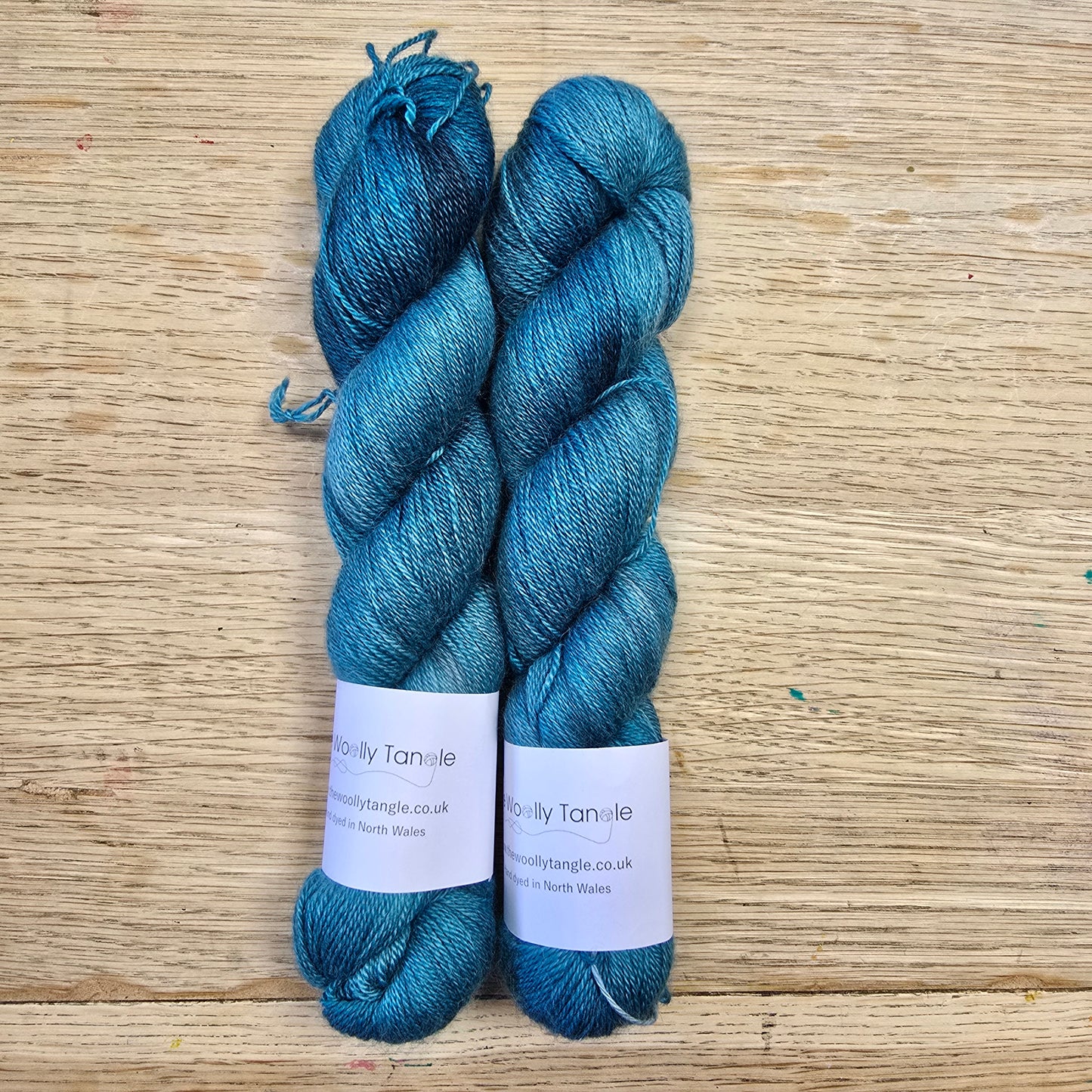 Verdigris Blue Alpaca Cashmere Silk 4ply