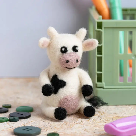 Cow Mini Needle Felting Kit