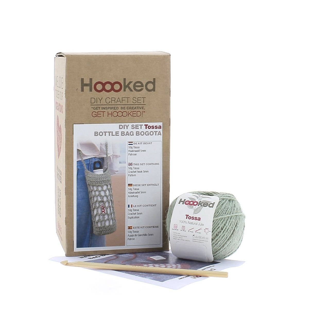 Hoooked - DIY Crochet Kit Bogota Water Bottle Bag