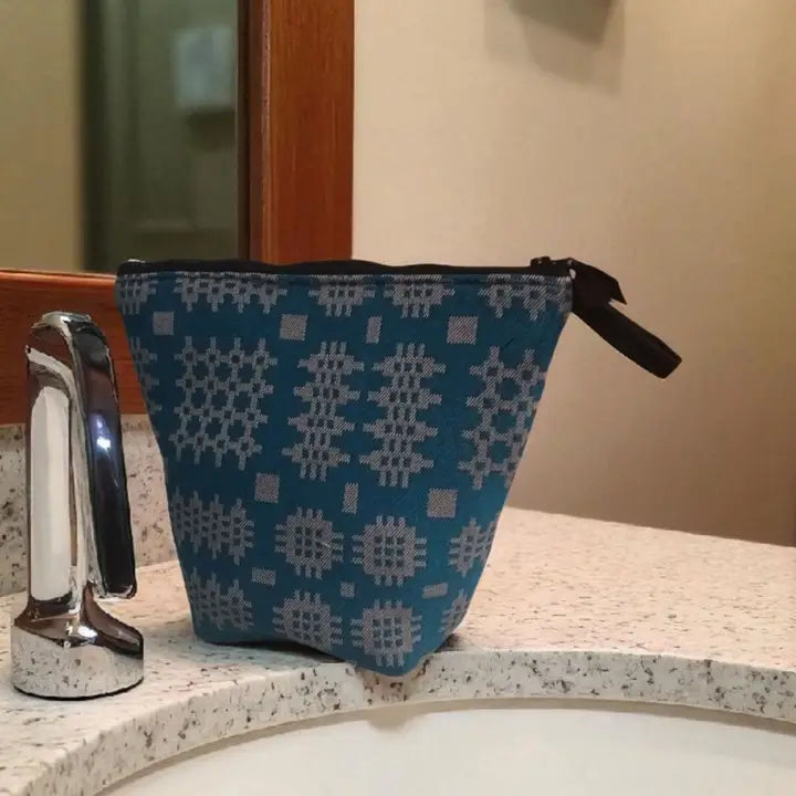 Project Bags / Wash or Make Up Bags with a Welsh Tapestry Blanket Design