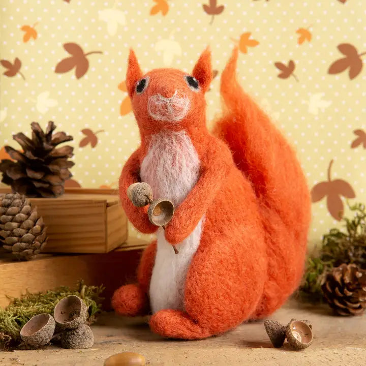 Red Squirrel Needle Felting Kit