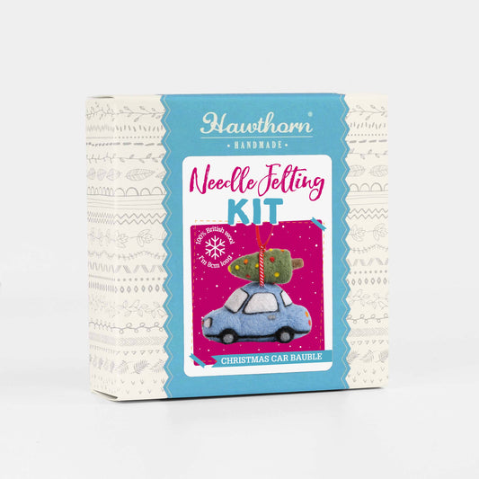 Christmas Car Mini Needle Felting Kit | Festive Craft Kit