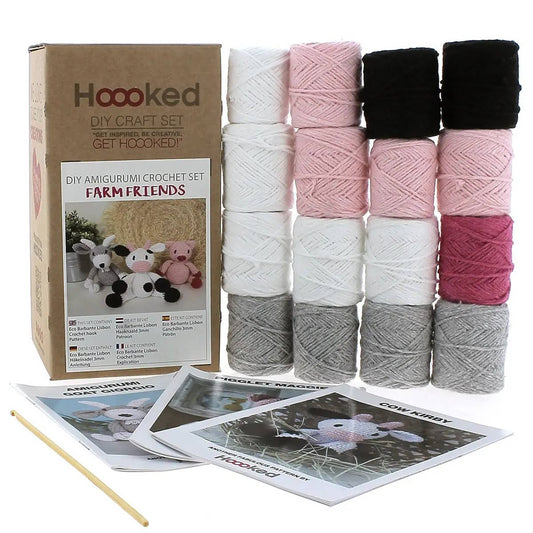 Hoooked - DIY Crochet Kit Farm Friends