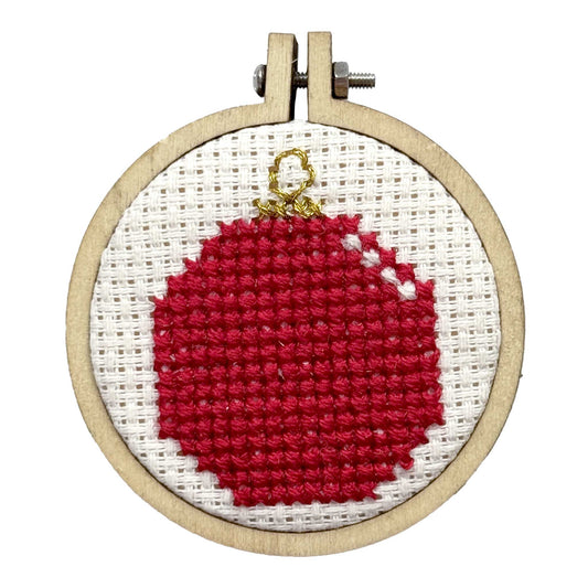 Bauble Mini Matchbox Christmas Cross Stitch Kit (with keyring)
