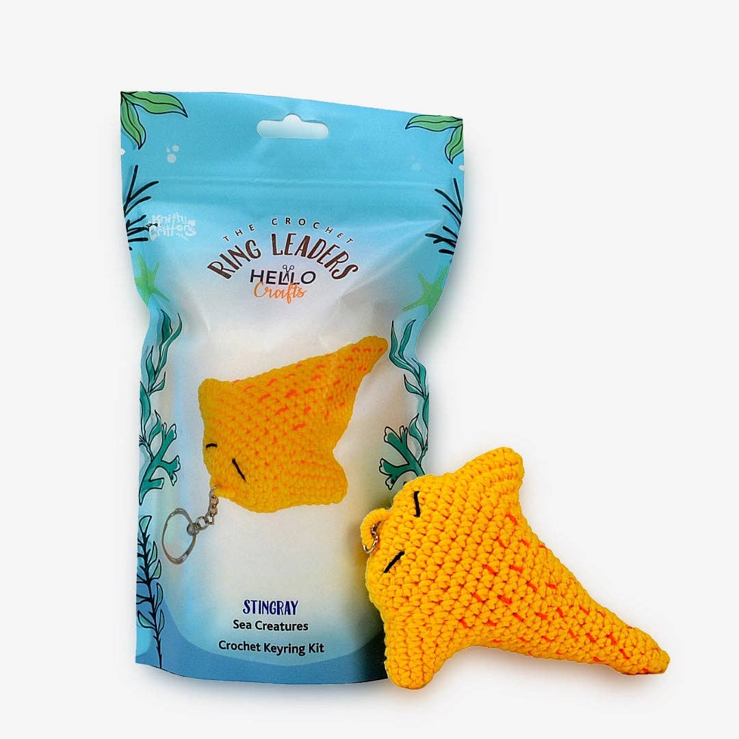 Ringleaders Keyring Crochet Kit - Sea Creature - Stingray