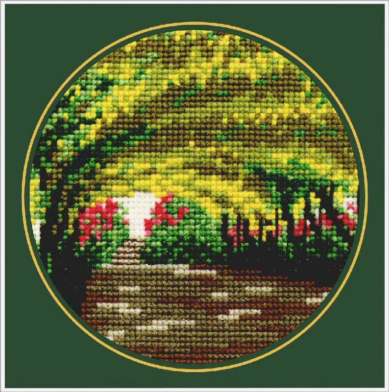 The Laburnum Arch - Bodnant (Mini) Counted Cross Stitch Kit