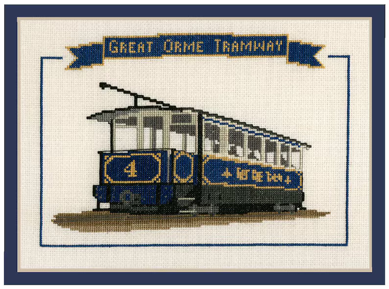 Great Orme Tramway Counted Cross Stitch Kit