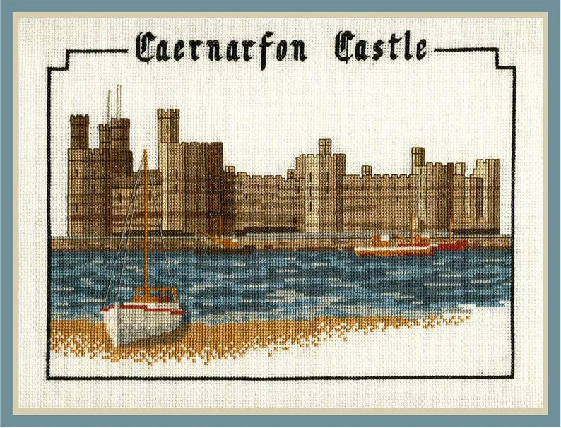 Caernarfon Castle Counted Cross Stitch Kit
