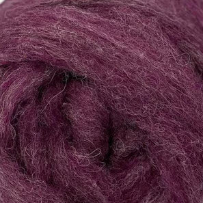 Kent Romney/Jacob Carded Sliver - Bramble Purple