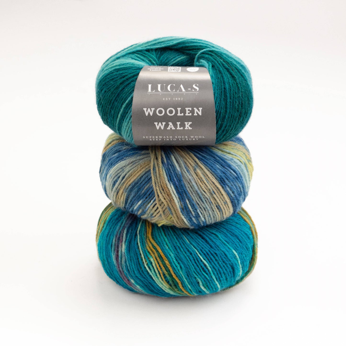 Luca-S WoolenWalk - Superwash Sock Wool, Knitting Yarn