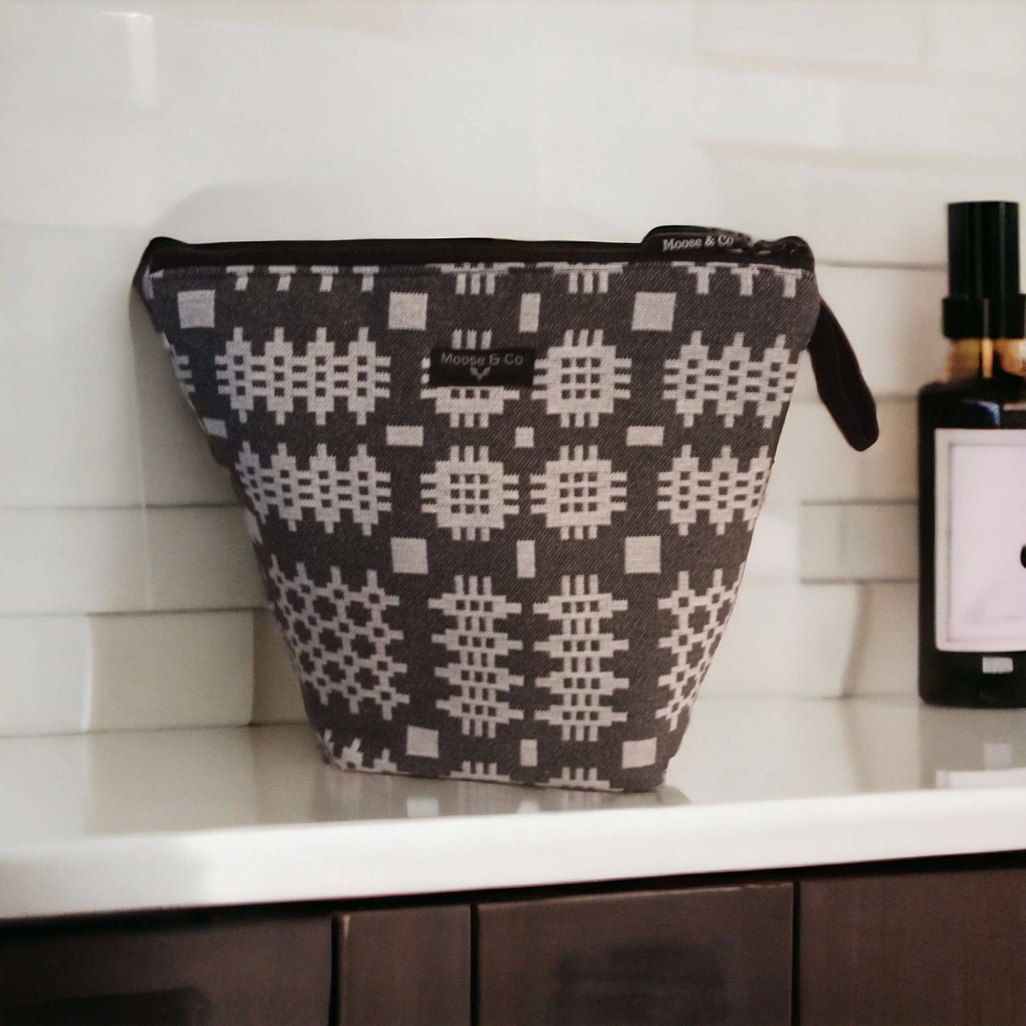 Welsh tapestry blanket design wash bags / make up bags