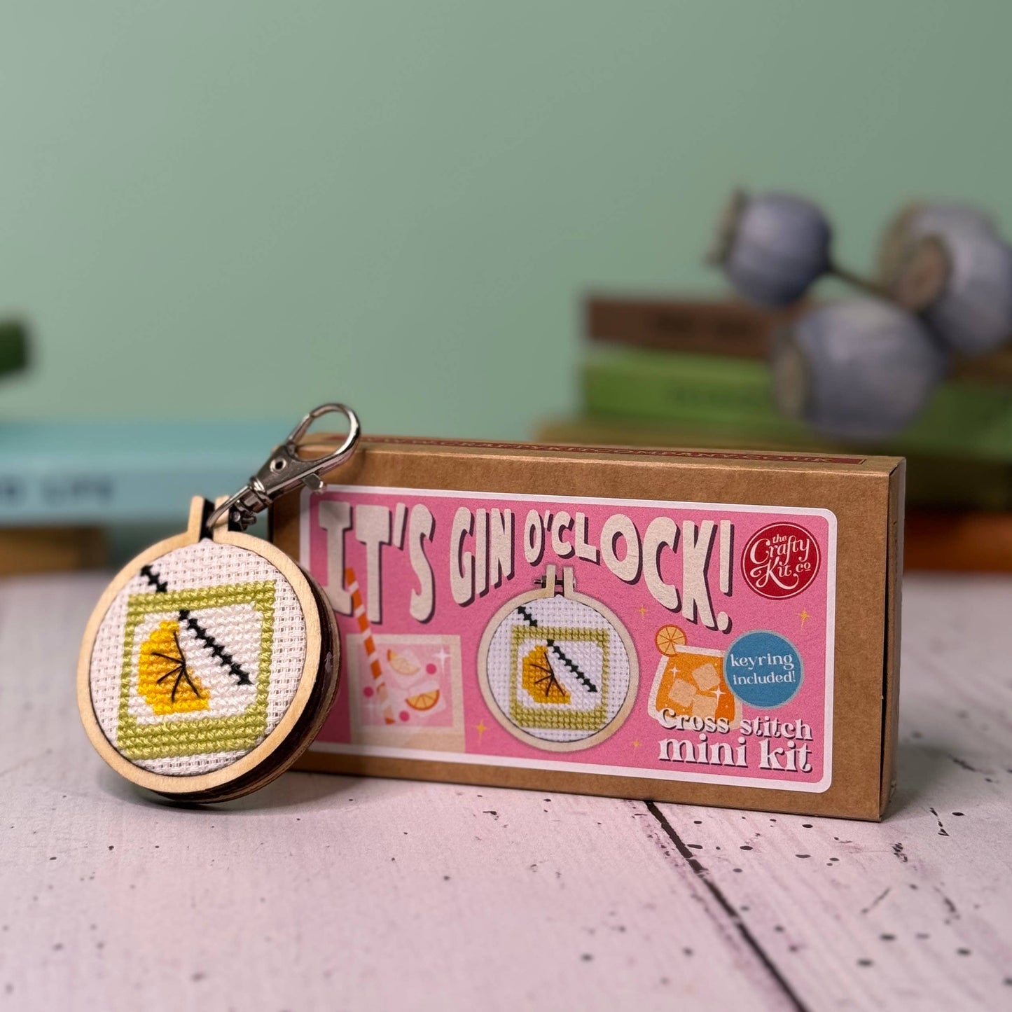 It's Gin O'Clock! Mini Matchbox Cross Stitch Kit