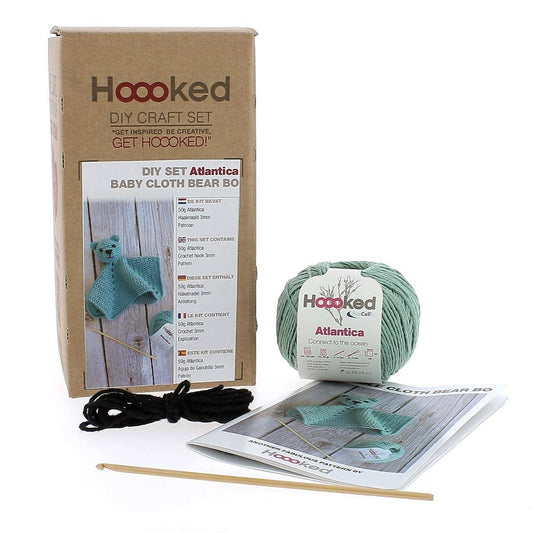 Hoooked - DIY Crochet Kit Bo the Cuddle Cloth Bear