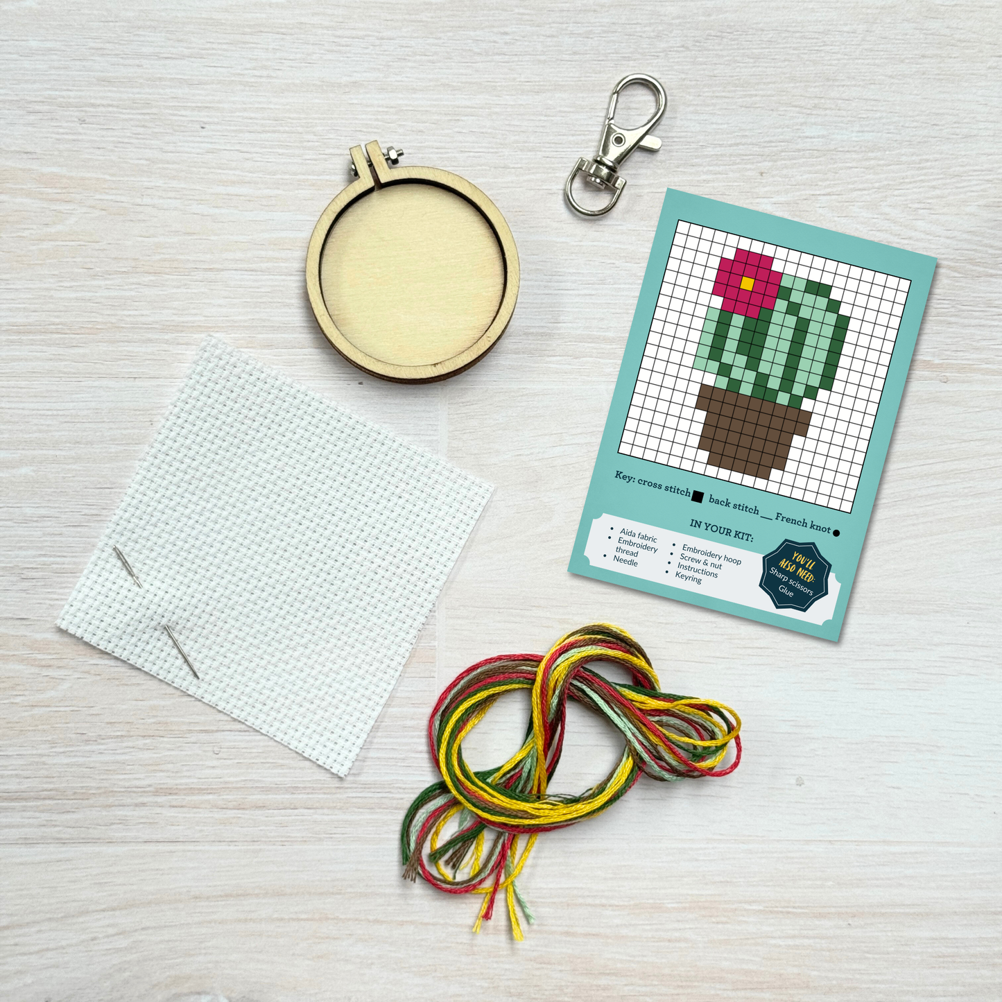 What the Fucculent! Mini Matchbox Cross Stitch Kit