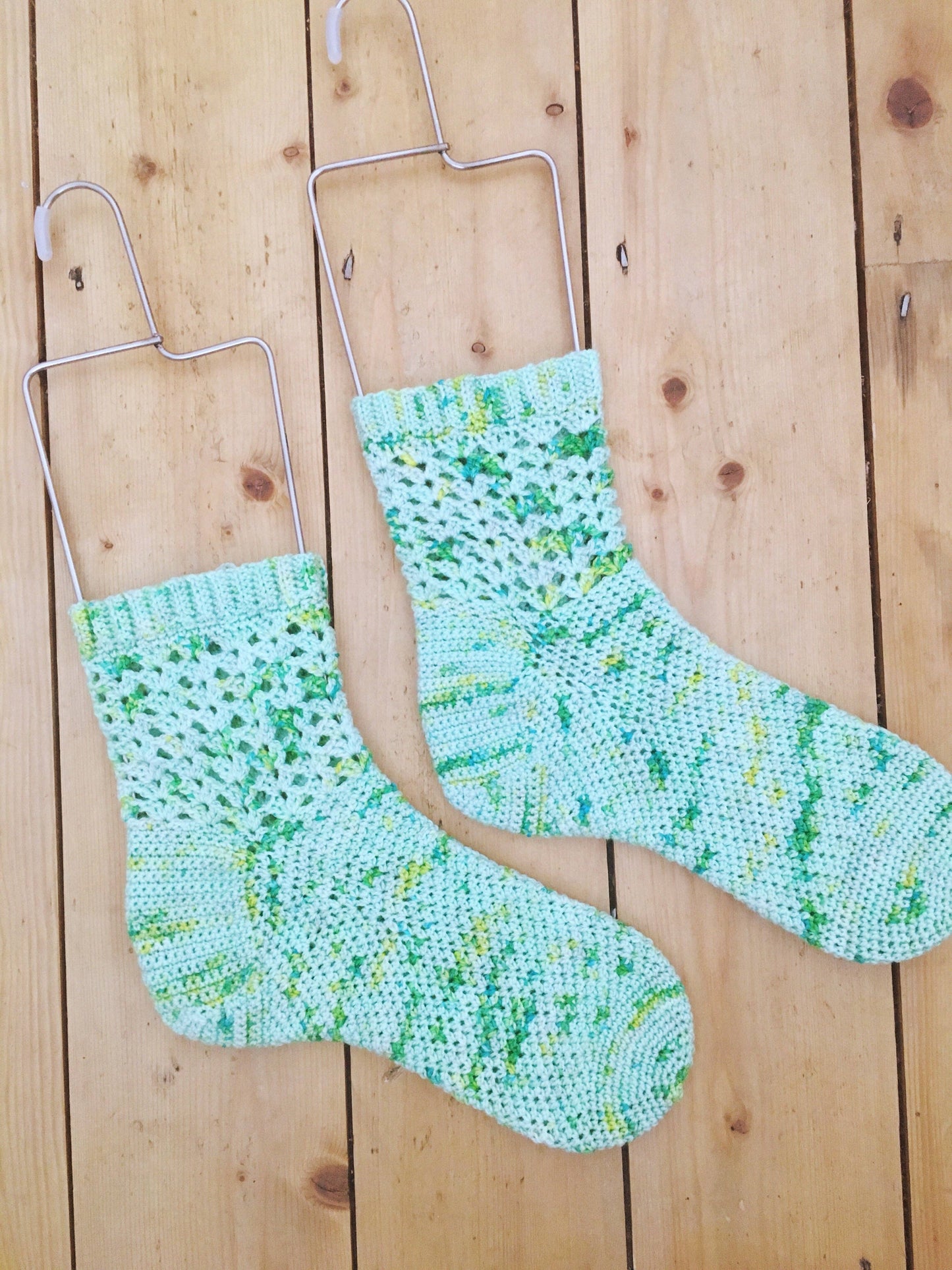 Crochet Pattern - Gladioli Socks - PRINT