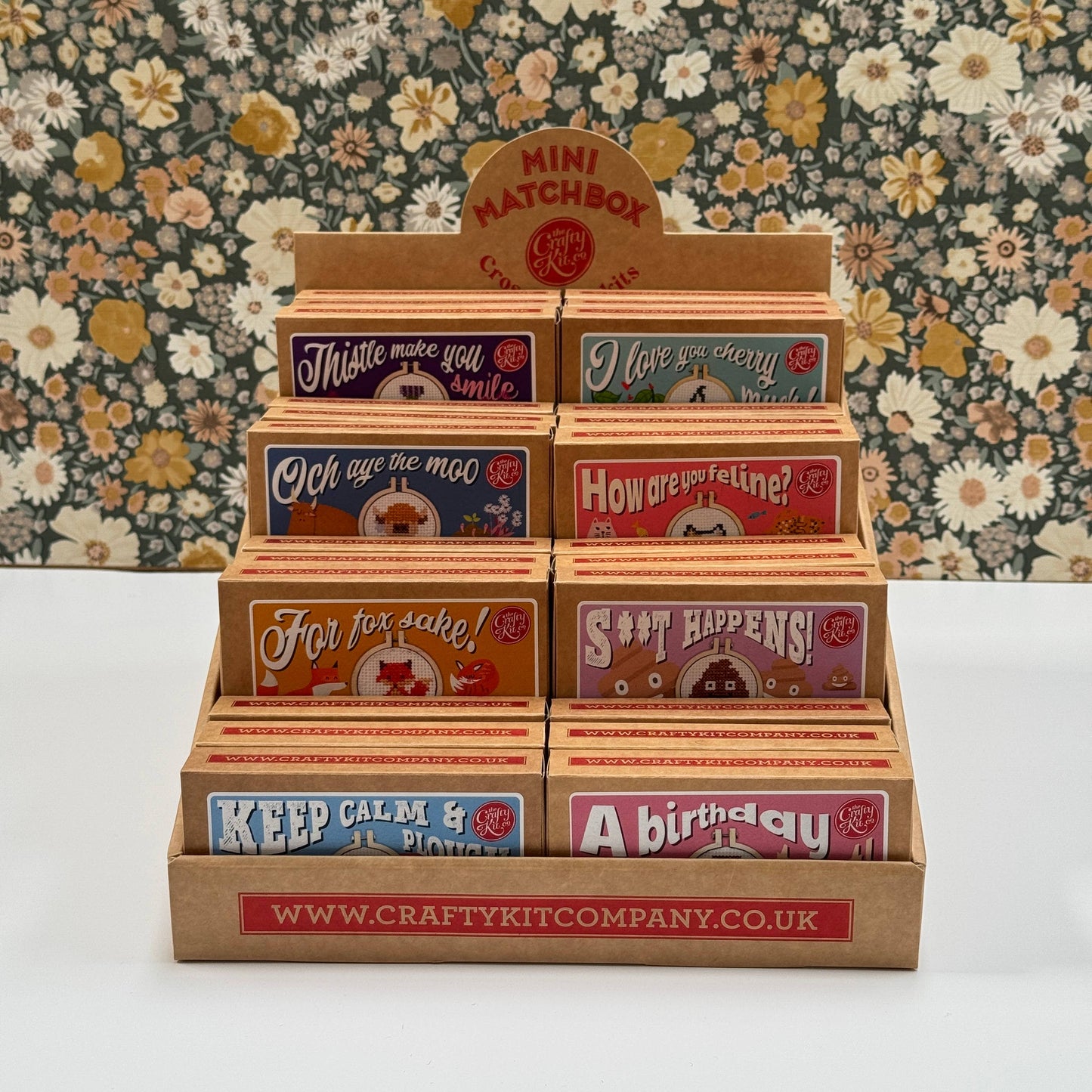 'Bee Happy!' Mini Matchbox Cross Stitch Kit