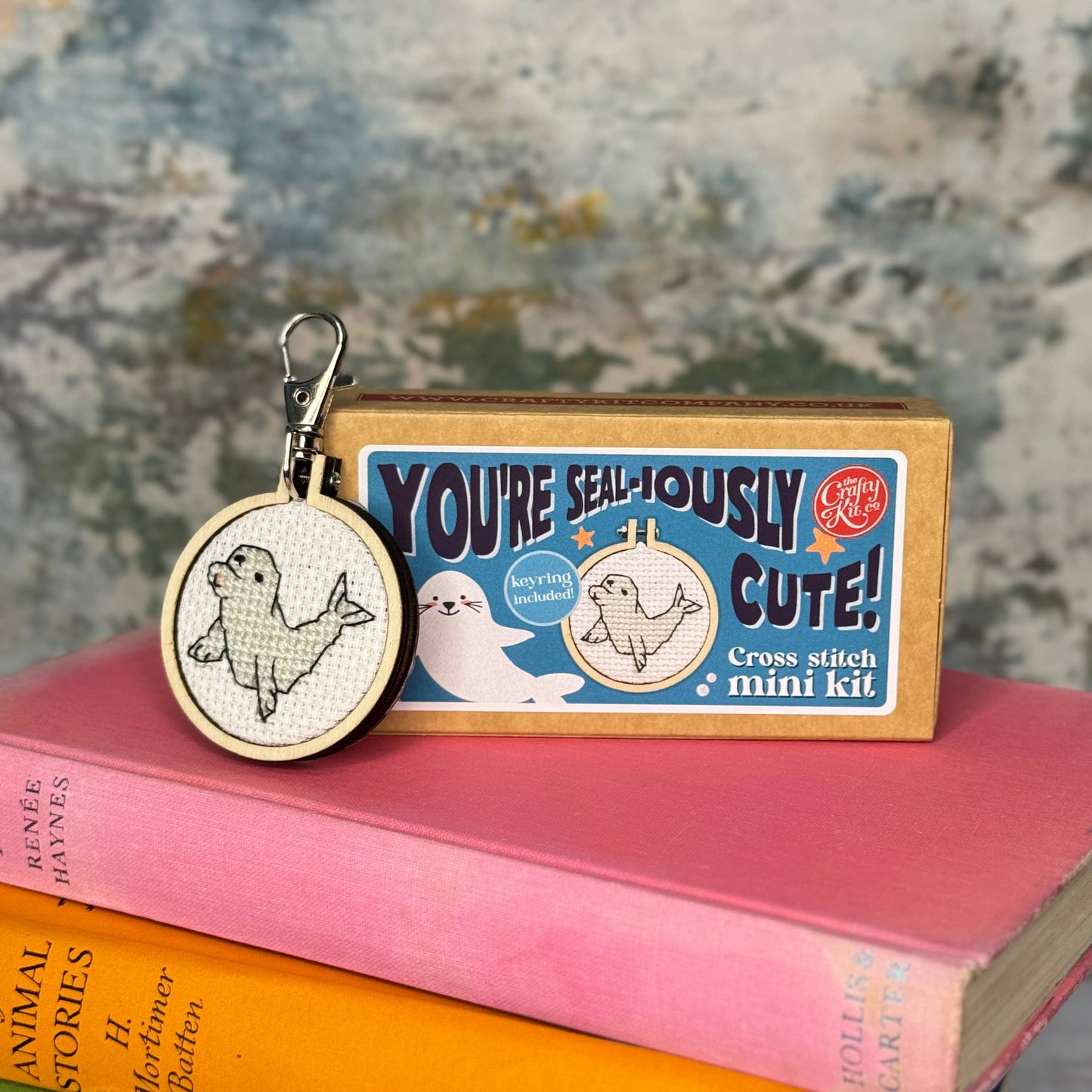 You're Seal-iously Cute! Mini Matchbox Cross Stitch Kit (with keyring)