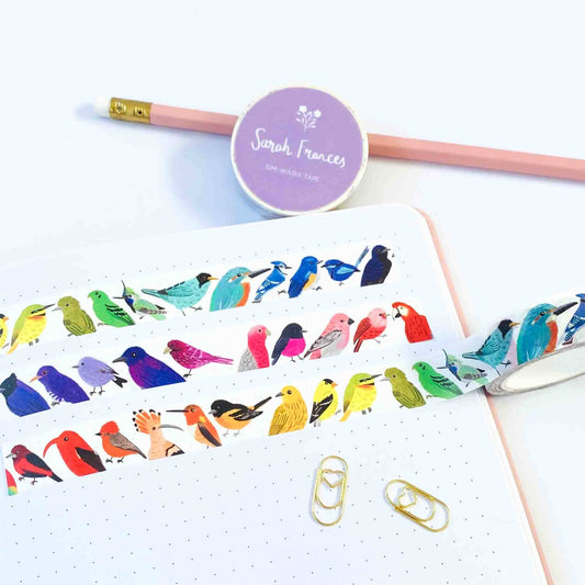 Bird Rainbow Washi Tape