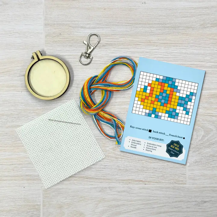 You're a Catch! Cross Stitch Mini Kit (with keyring)