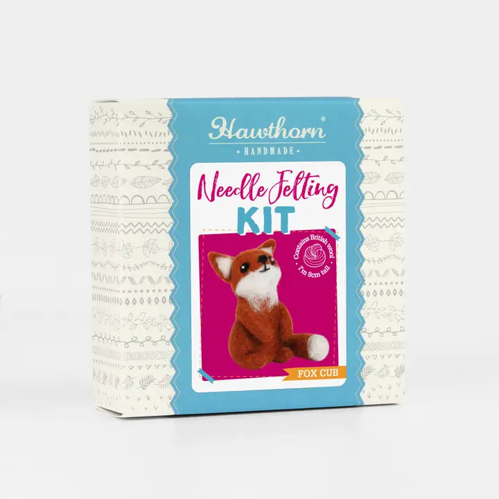 Fox Cub Mini Needle Felting Kit