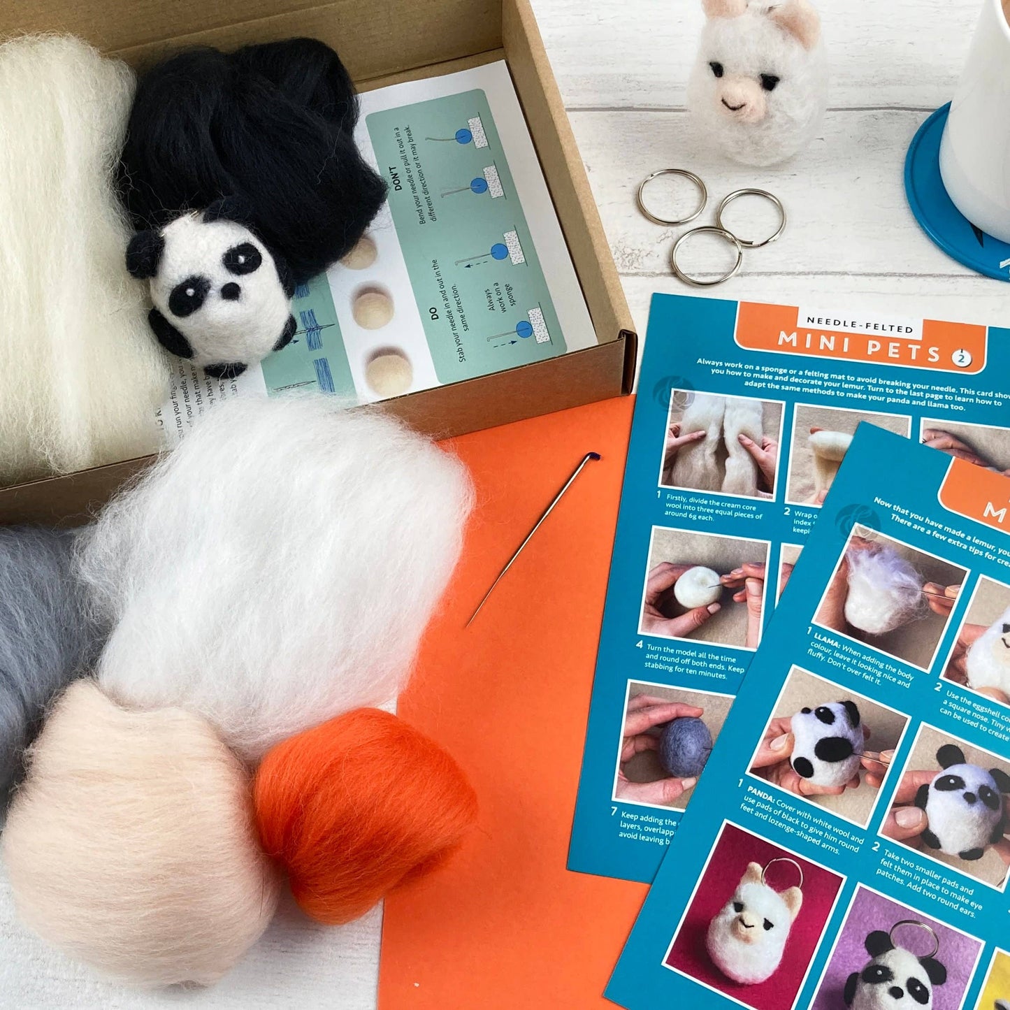 Needle Felting Kit, Mini Pets 2