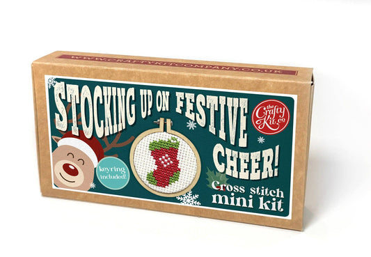 Stocking Mini Matchbox Christmas Cross Stitch Kit