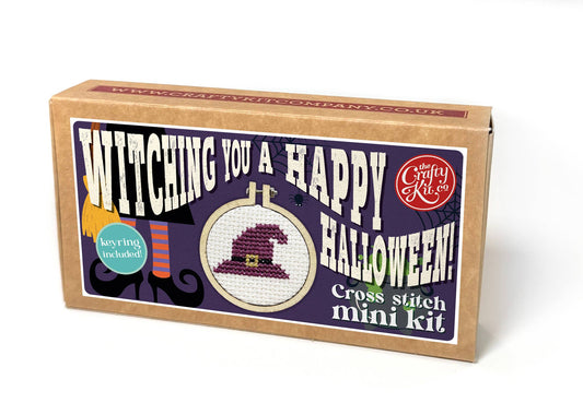 'Witching a Happy Halloween' Mini Matchbox Cross Stitch Kit