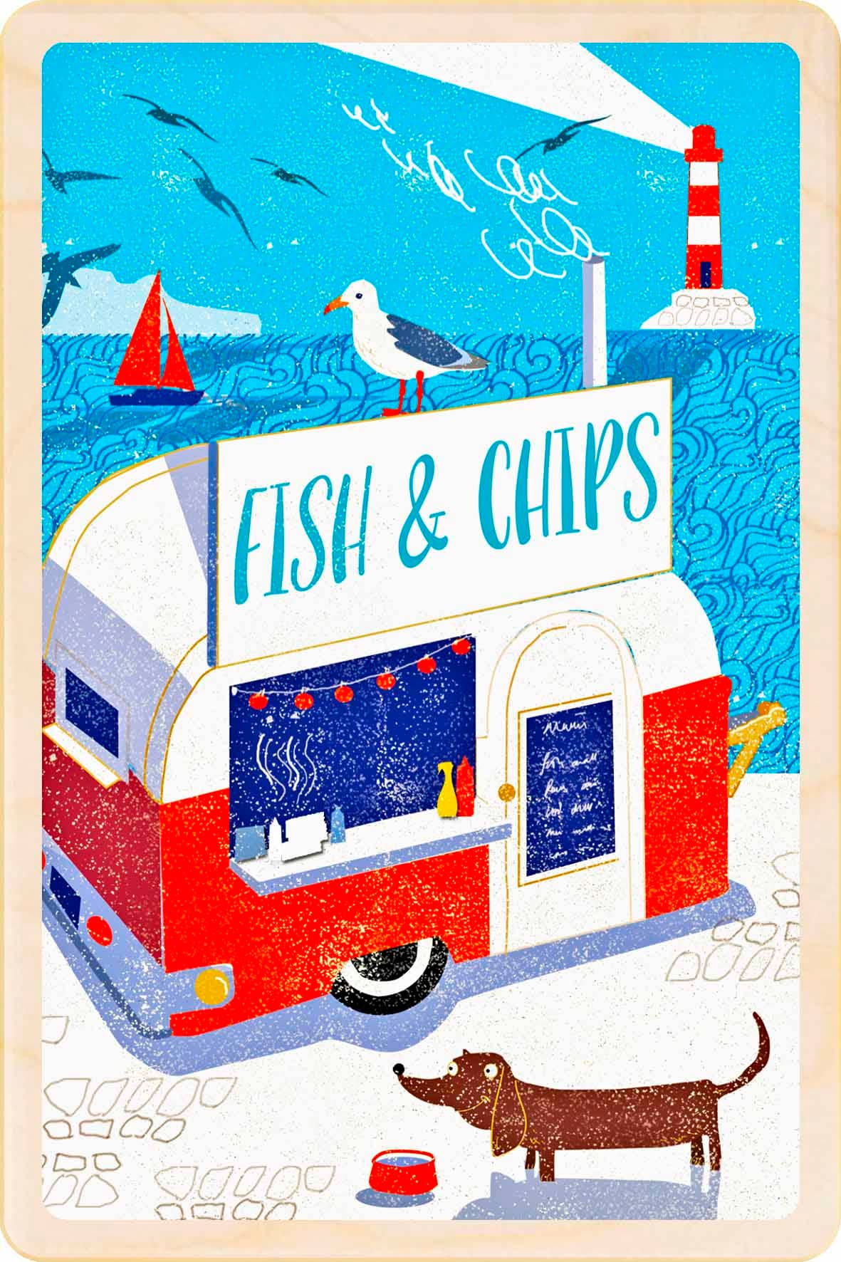 Fish and Chips - Eco-friendly card