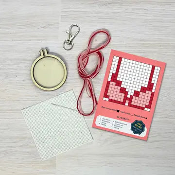 Bravo! Mini Matchbox Cross Stitch Kit (with keyring)