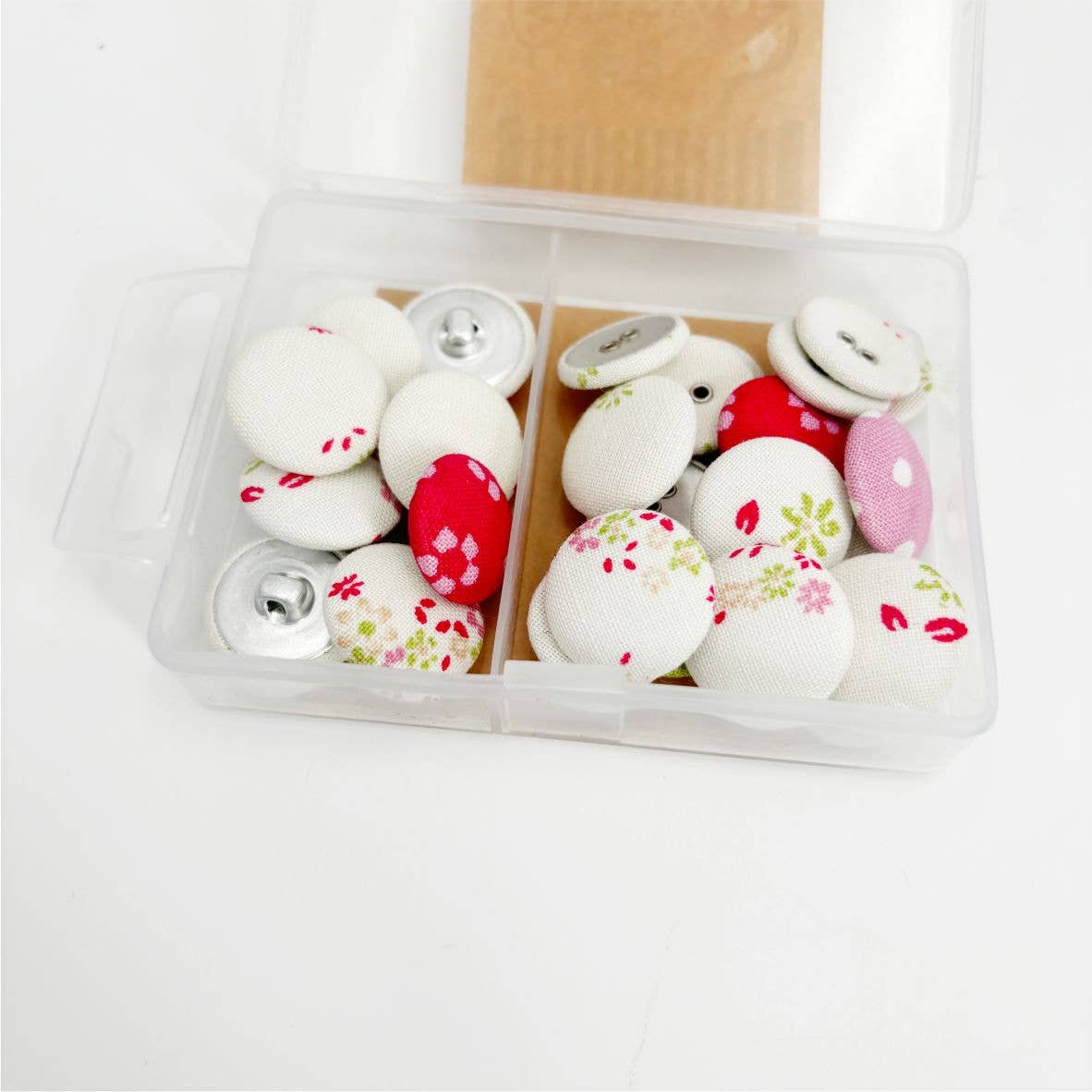 Darnn Fabric Craft Buttons, Pattern Cloth Covered Buttons