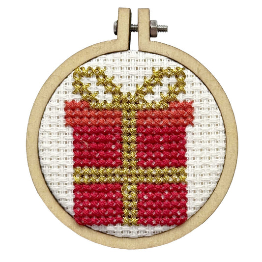 Present Mini Matchbox Christmas Cross Stitch Kit