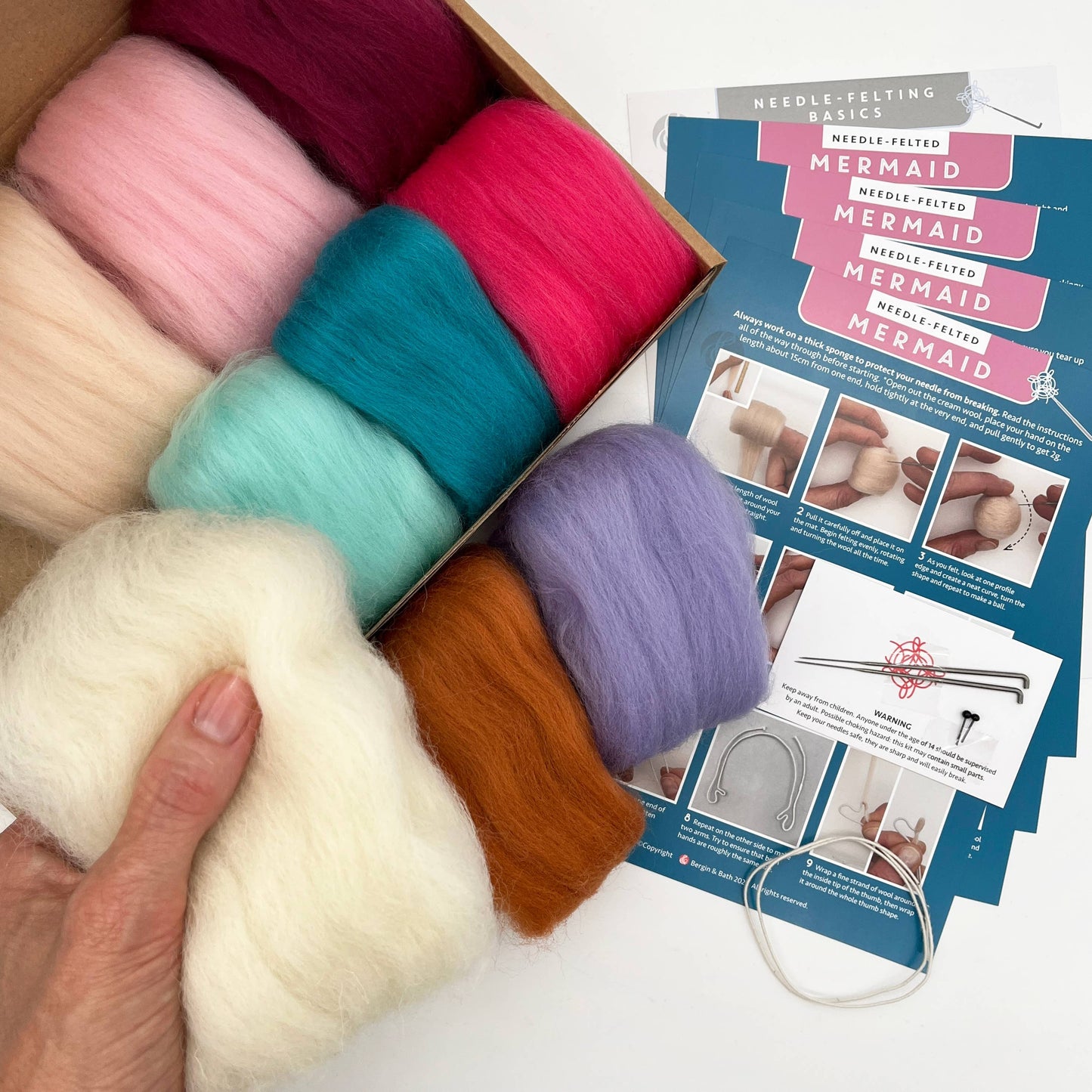 Needle Felting Kit, Mermaid